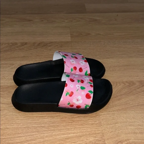 Pink Cherry Kids Slide Sandals - Picture 4 of 4